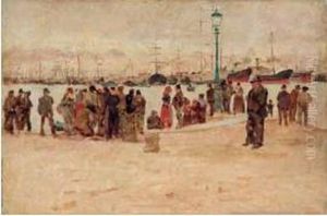 Bozzetto Degli Emigranti by Angiolo Tommasi
