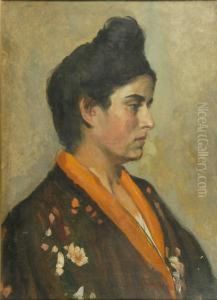 Ritratto Femminile In Kimono