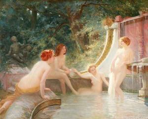 Bathers in a Fountain