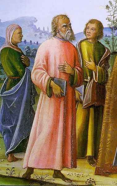 St. Clement Striking the Rock below the Holy Lamb (detail) - view 1