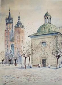 Krakow-rynek Glowny (1915) by Stanislav Tondos