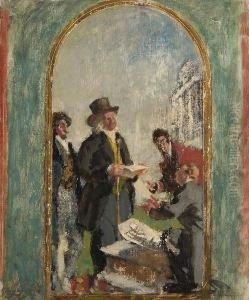 Jeremy Bentham And The Other
Founders Of University College, London In Consultation With The
Architect, William Wilkins by Henry Tonks