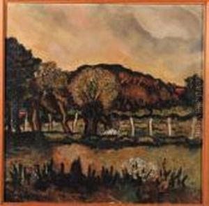 A Farmer In A Field, Bergen by Charley Toorop