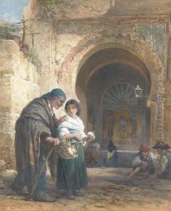 The Flower Seller by Francis William Topham