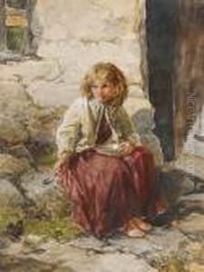 Feeding The Chicks by Francis William Topham