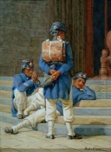 Soldiers Three by Frank William Warwick Topham