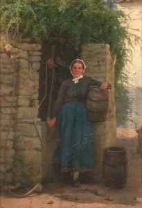 Portrait Of A Woman At A Well