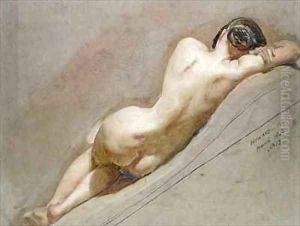Life study of the female figure by William Edward Frost
