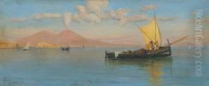 Golfo Di Napoli Con Barche E Pescatori