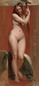 Standing female nude by William Edward Frost
