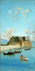 Marina Con Castel Dell'ovo by Francesco Saverio Torcia