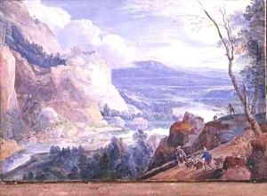 Hunter with a Pack of Dogs by Jacques Fouquieres