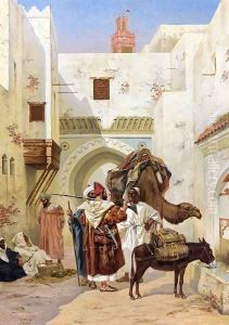 A Gathering outside the City Walls by Albert Joseph Franke