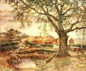 Hayricks by William Mark Fisher