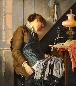 Tornoe: A Dressmaker On Whitsun Morning by Wenzel Ulrik Tornoe