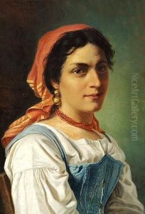 Tornoe: Italian Girl With A Red Scarf