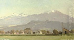 A View Of Innsbruck, Austria by Wenzel Ulrik Tornoe