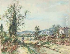 The canal, Antibes by William Mark Fisher