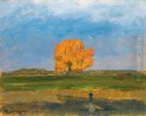 The Great Tree In Martely, (autumn) by Janos Tornyai