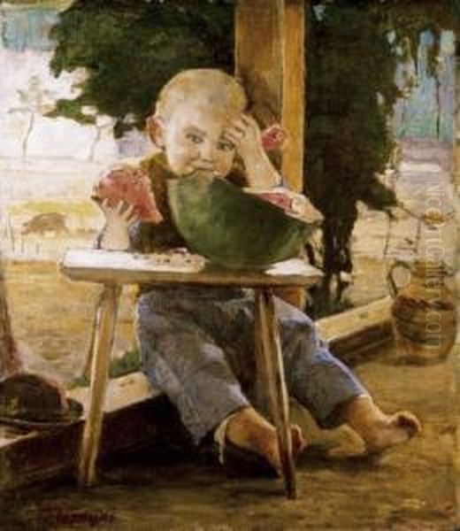 Boy On Th Terrace - view 1