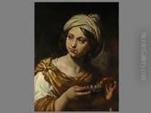 Portrait Einer Jungen Frau Mit Weinprobierschale - view 1