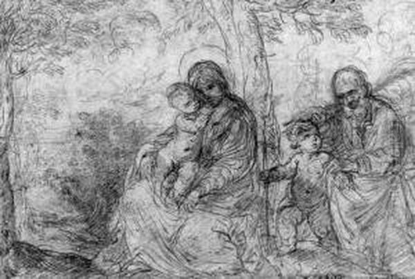 The Holy Family With The Infant Baptist - view 1