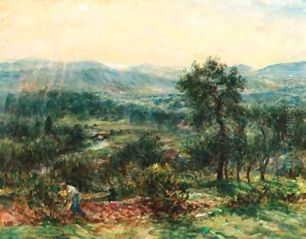 A peasant toiling in the heat of Provence - view 1