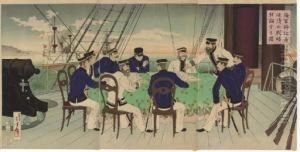 Naval Officers Discussing Battle Strategies Against China