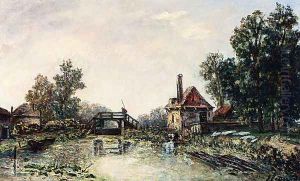 A Washerwoman By A Water-Mill by Josephine Fesser