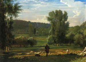 Valley of Hyeres by Paul Flandrin
