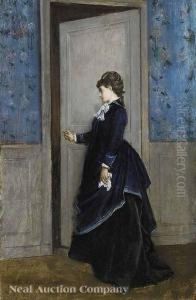 A Woman At A Bedroomdoor