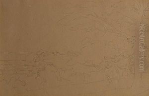 Study Of Trees. by Francis Towne