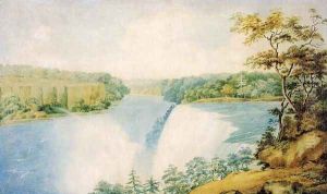 Niagara Falls from Goat Island Looking toward Prospect Point by Charles Fraser