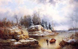 Skating in Winter by William Charles Anthony Frerichs