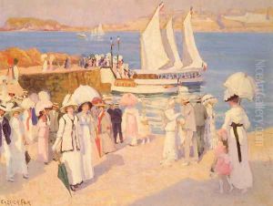 The Quay At Dinard by Ethel Carrick Fox