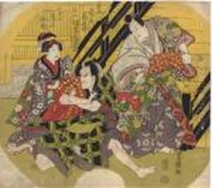 The Actors Onoe Kikugoro As Yoshiie by Toyokuni