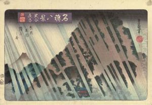 Oyama Yau, Tomomae Fudo Chojo No Zu by Toyokuni