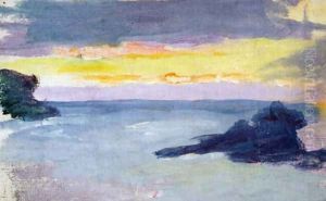 Two Rocks, the Brittany Coast by Eric Forbes-Robertson