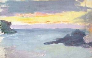 Deux rochers, la cate bretonne by Eric Forbes-Robertson
