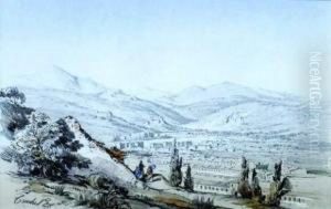 Vue De La Vallee Du Paillon by Ercole, Hercule Trachel