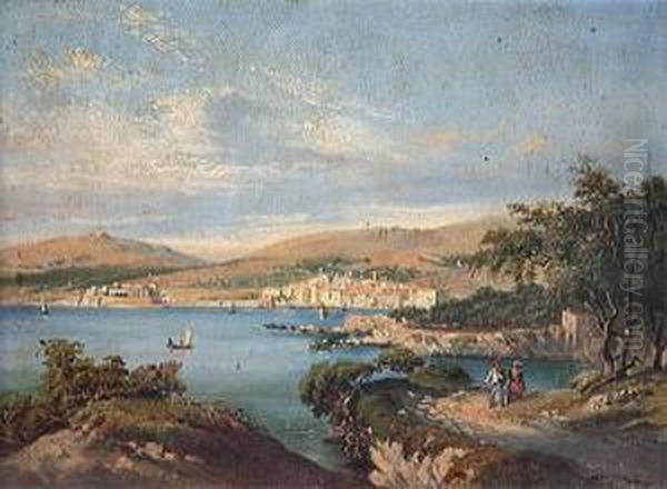  La Rade De Villefranche En 1850  - view 1