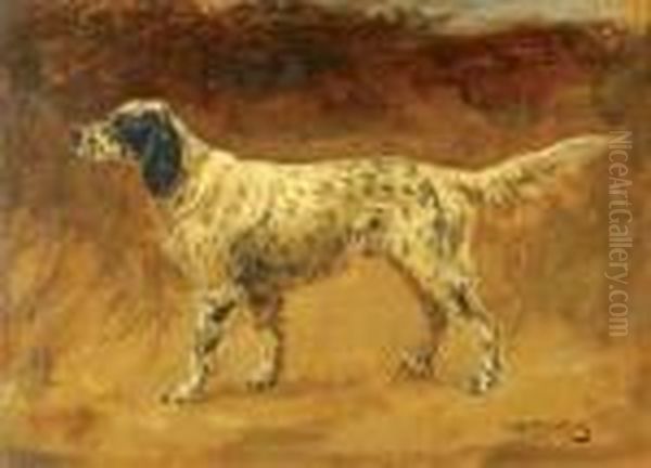 English Setter In A Landscape - view 1