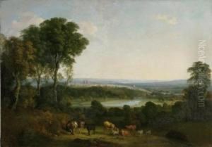 A View, Exeter From Exwick Hill by William Traies