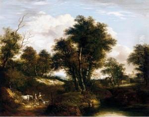 An Extensive Wooded Landscape by William Traies