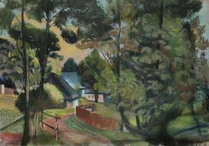 A Village In The Orlicke Mountains by Jan Trampota