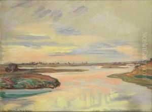 A Lake Landscape by Jan Trampota