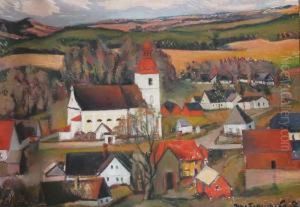 The Church In Slatina by Jan Trampota