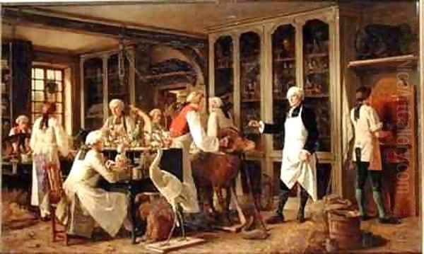 Louis Jean Marie Daubenton 1716-99 in his Laboratory - view 1