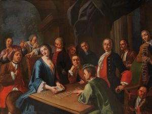 La Partita A Carte by Gaspare Traversi