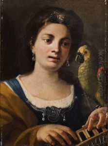 Giovane Donna Alla Spinetta Con Pappagallo (allegoria Dell""udito)